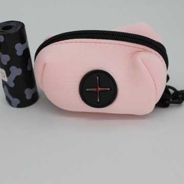 Porte-sac à excréments rose